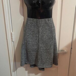 LOFT Charcoal A-Line Skirt